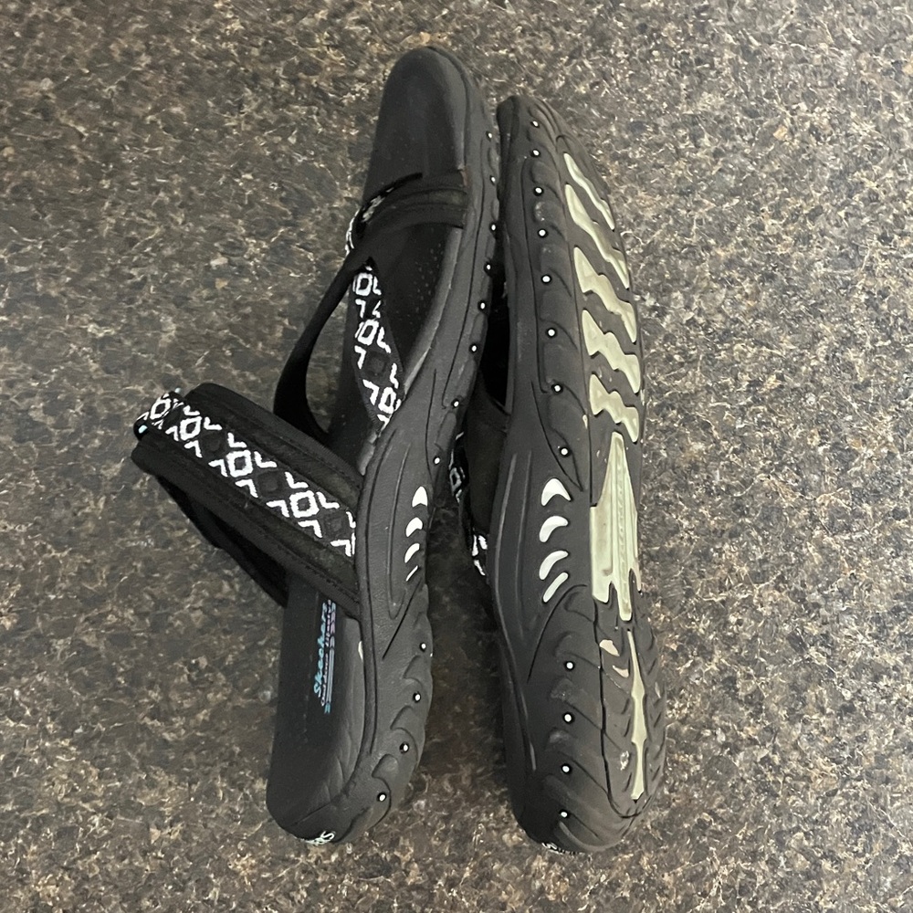 Skechers reggae trailway black sports sandals 11 - Picture 5 of 8